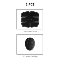 2/4/6/8pcs Set Hip Trainer Abdominal machine electric muscle stimulator ABS ems Trainer Body slimming Massage without retail box